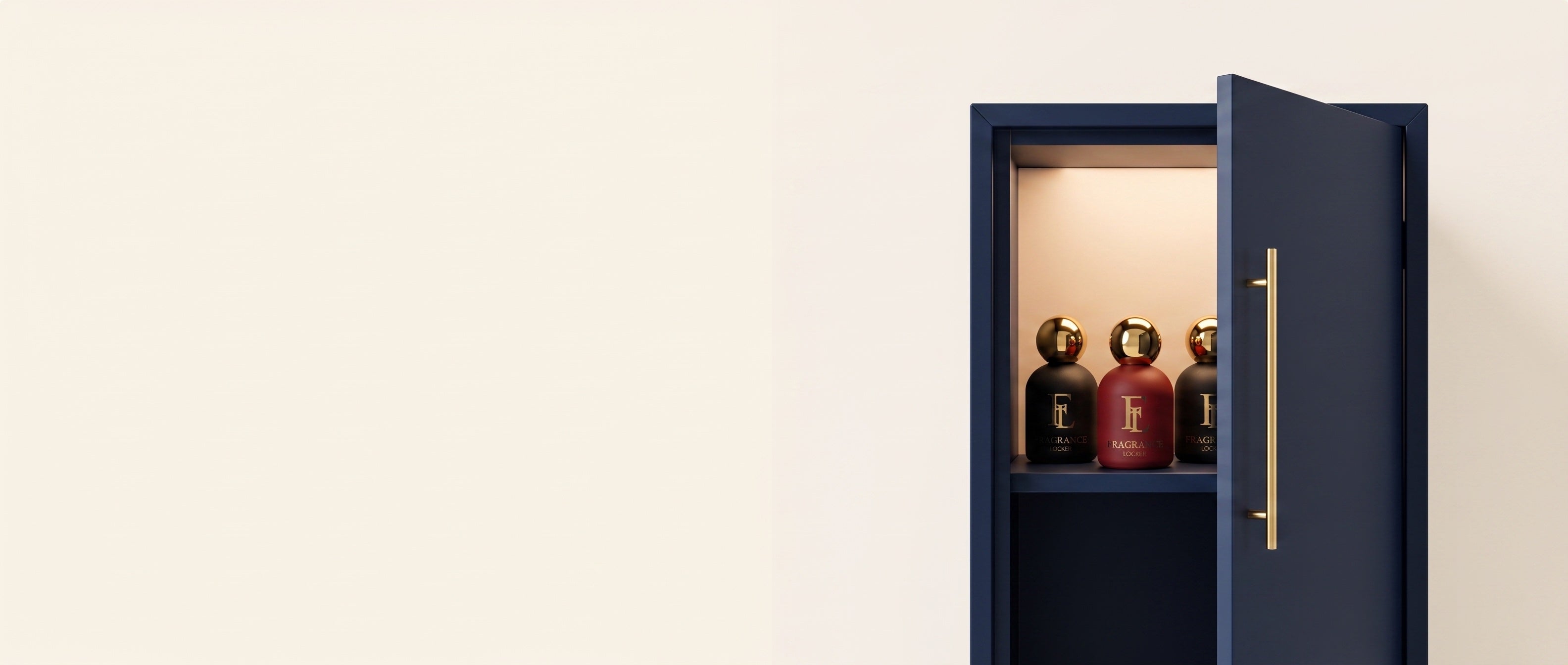 Fragrance Locker perfume storefront imagery